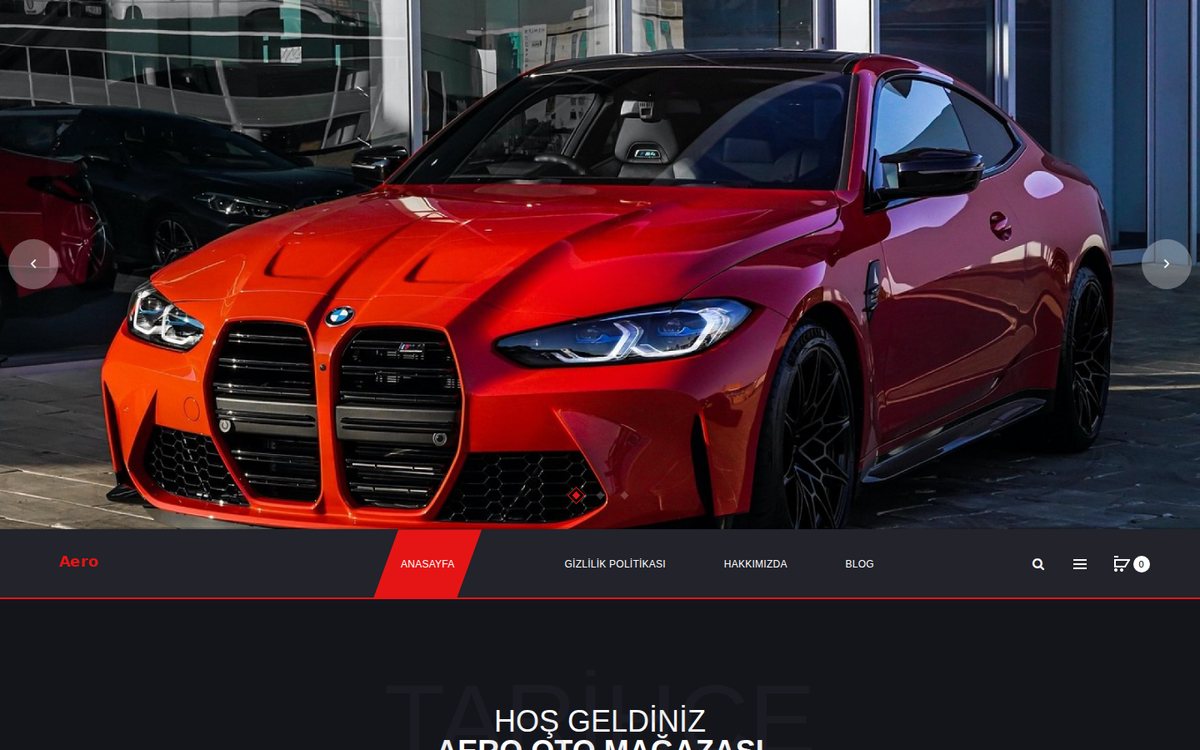 Aero - OpenCart Oto Aksesuar Teması