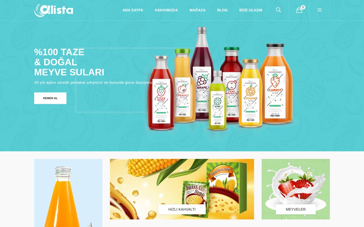 Alista - OpenCart Genel Teması