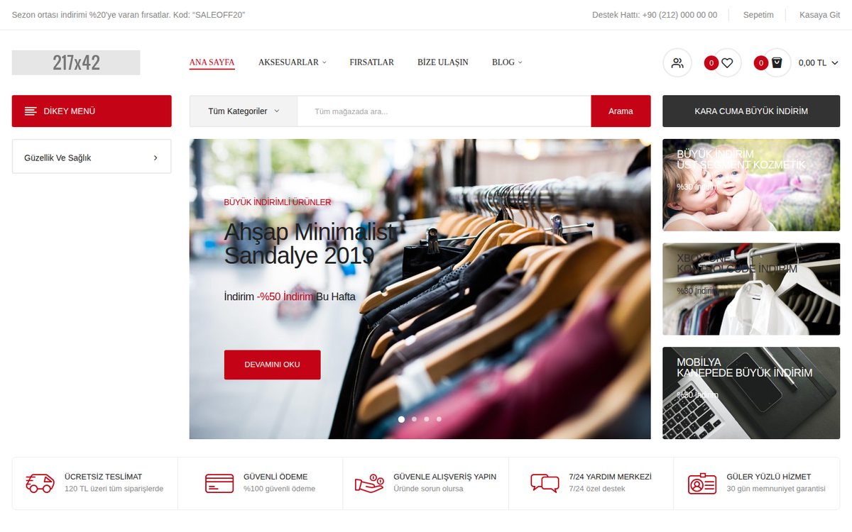 Antomi - OpenCart Çok Amaçlı Teması