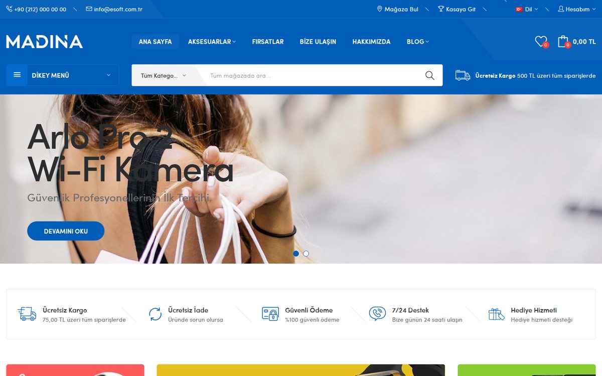 Madina - OpenCart Genel Teması