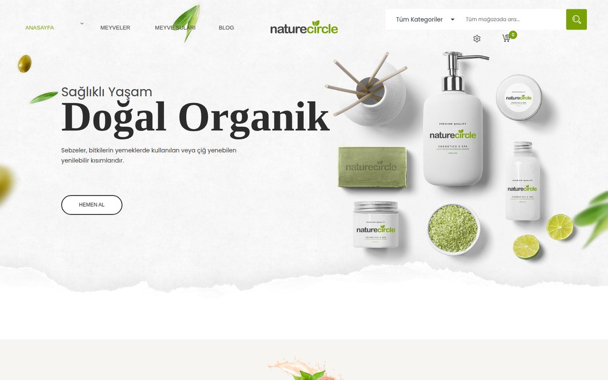 Naturecircle - OpenCart Organik Teması