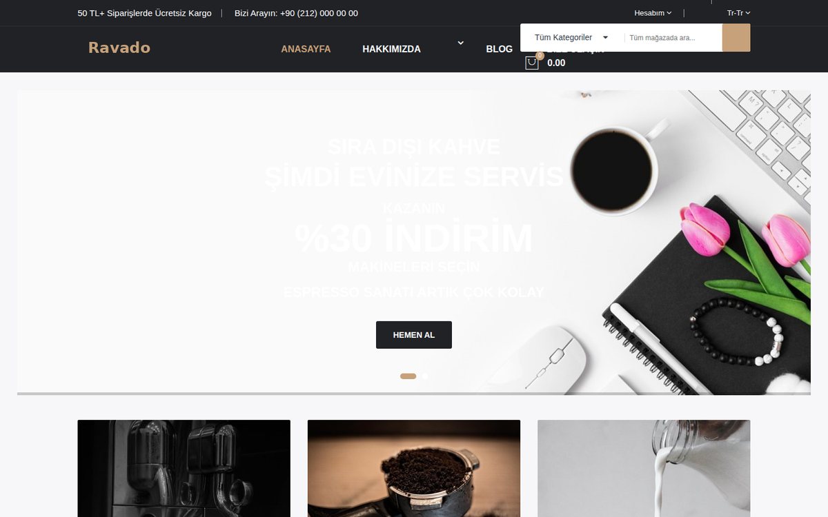 Ravado - OpenCart Kahve Teması
