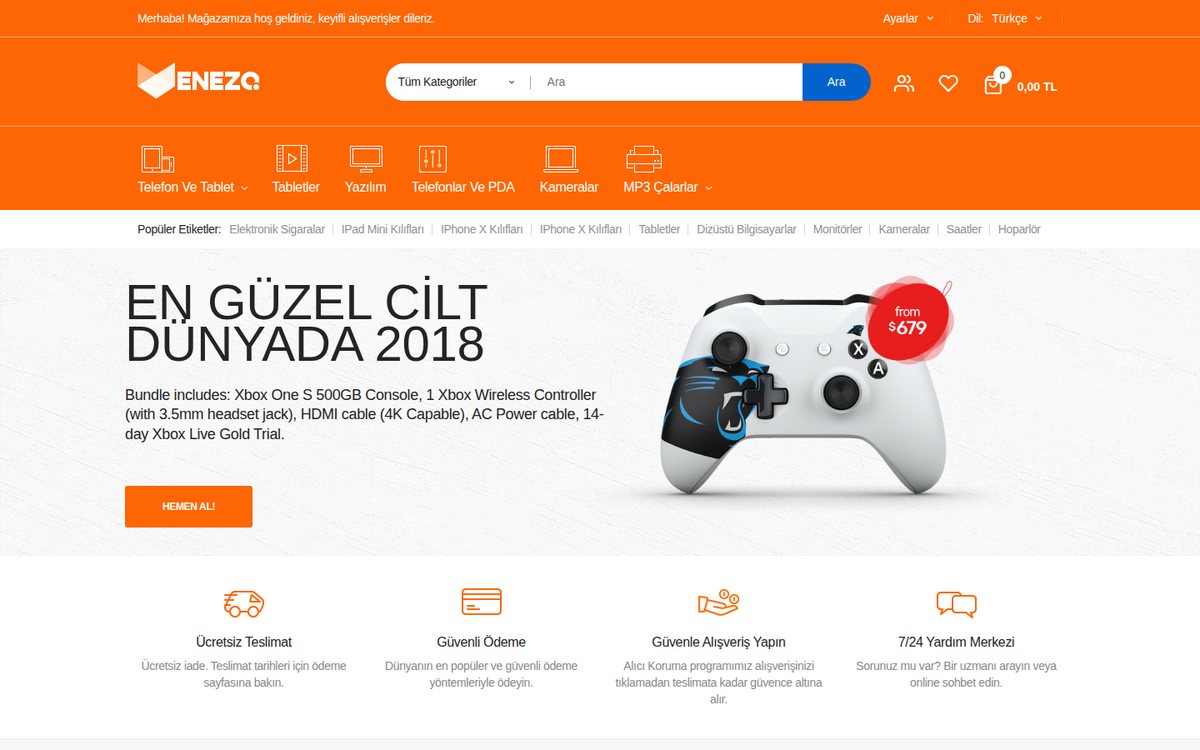 Venezo - OpenCart Teknoloji Teması